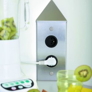 bloc 2 prises d'angle et prises noire