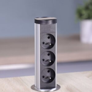 Bloc 3 prises Escamotable MINIBRICK