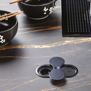 Bloc EIGHT affleurant 1 prise + USB A et C - Noir Mat