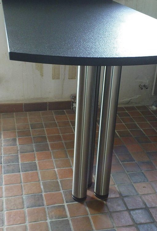 Pied de Snack diamètre 80mm en acier – Image 4