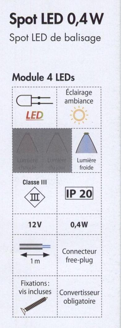 Spot LED DOM BASE pour balisage de plinthe ou escalier – Image 6