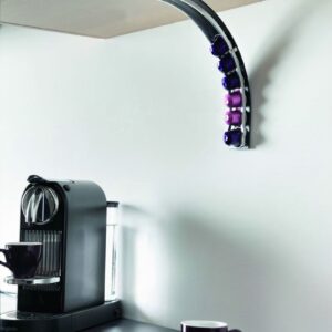 Porte capsules Nespresso sous meuble haut
