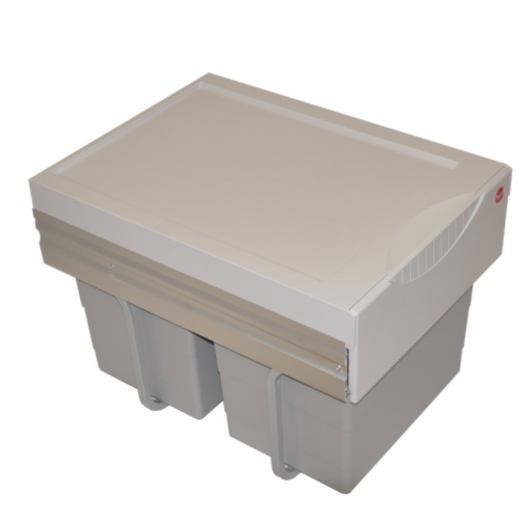 Poubelle tri selectif 2 x 18 Litres Hailo – Image 2