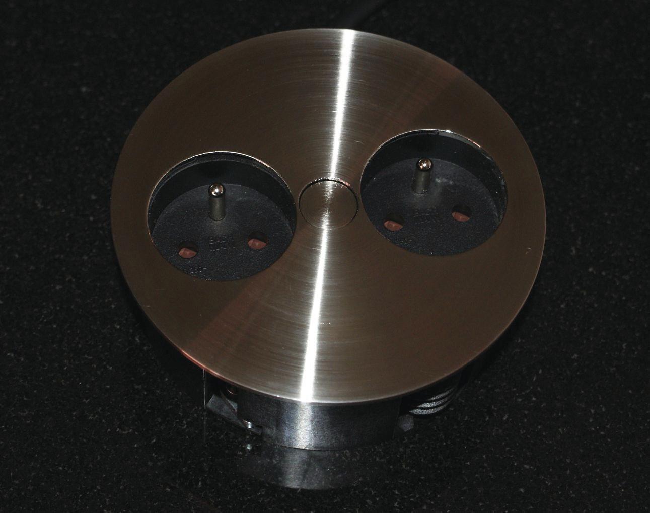 Prise Double à Encastrer Gemmo INOX – Image 6