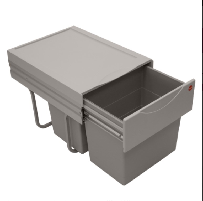 Poubelle tri selectif 2 x 18 Litres Hailo – Image 4