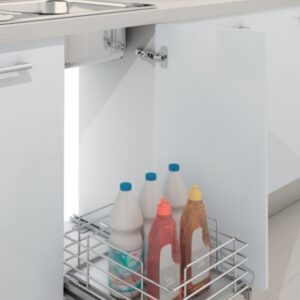 Chariot sous évier extractible