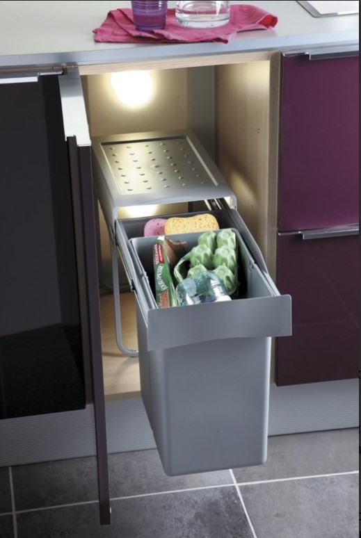 Poubelle 1 bac 20 litres coulissante – Image 2