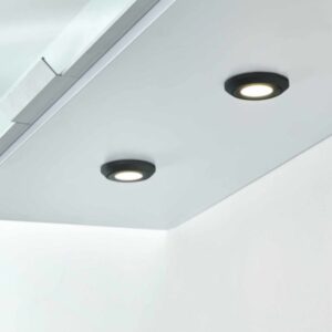 Kit 2 ou 3 spots Led 3 W Noir Dimmable