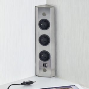 Bloc 3 P. + USB-A+C avec retour