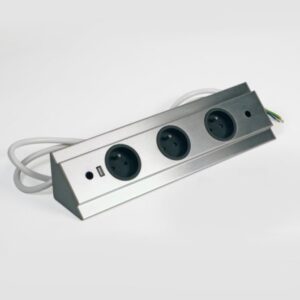 Bloc 3 prises + USB-A d'angle SLIM
