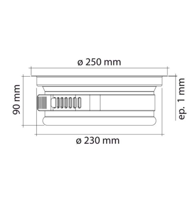 vide déchet inox encastrable pour plan de travail pour sac 30 litres – Image 7