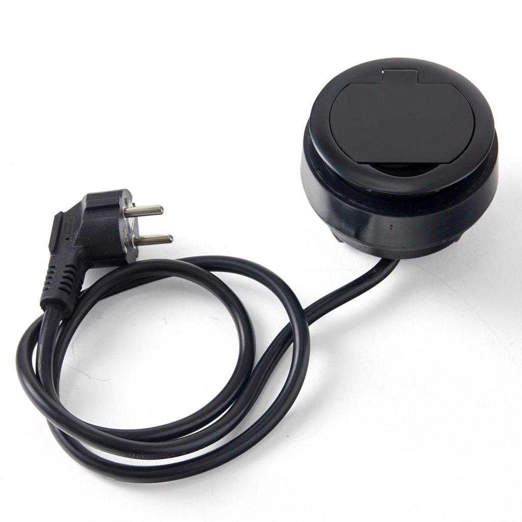 Bloc 1 prise + USB-C RING Noir – Image 2
