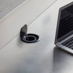 Bloc 1 prise + USB-C RING Noir