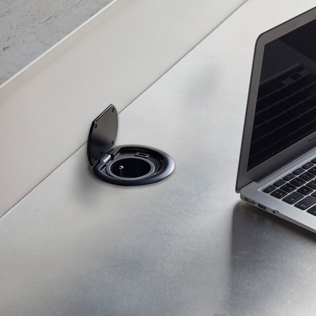 Bloc 1 prise + USB-C RING Noir