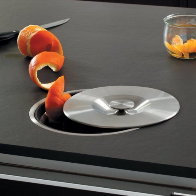 vide déchet inox encastrable pour plan de travail pour sac 30 litres – Image 2