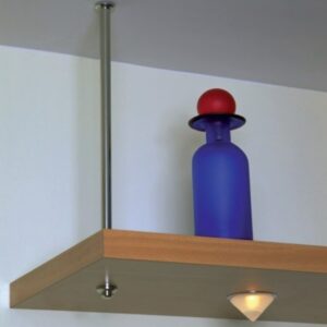 Support baldaquin chromé