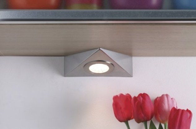 kit 3 spots led triangle 1,7W avec interrupteur – Image 2