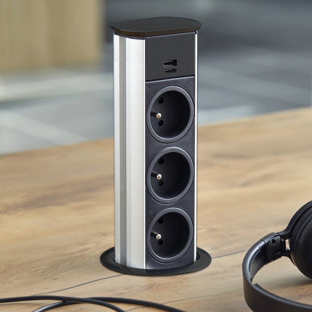 Bloc 3 prises BRICK + USB A et C – Image 2