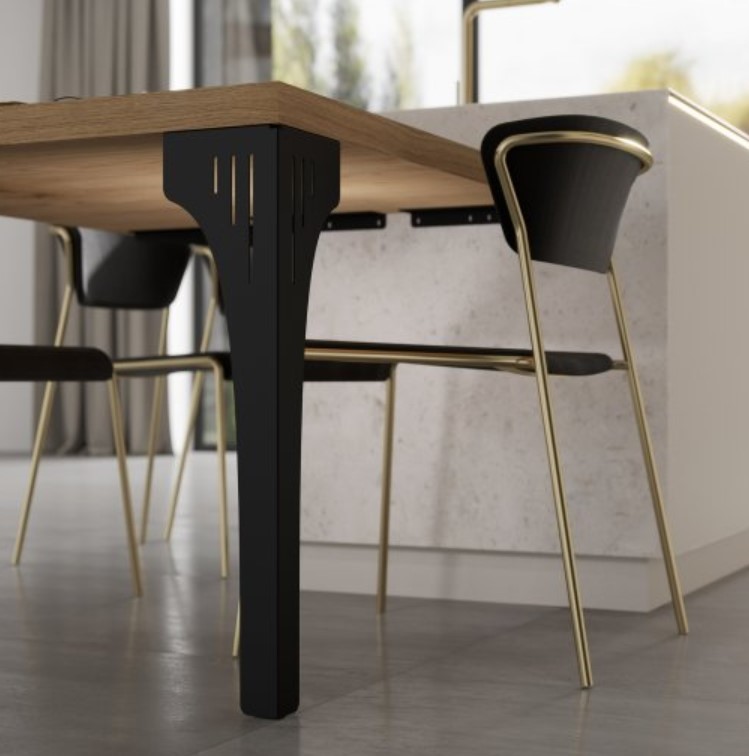 lot de 2 Pieds Strong en acier avec découpe laser – Image 4