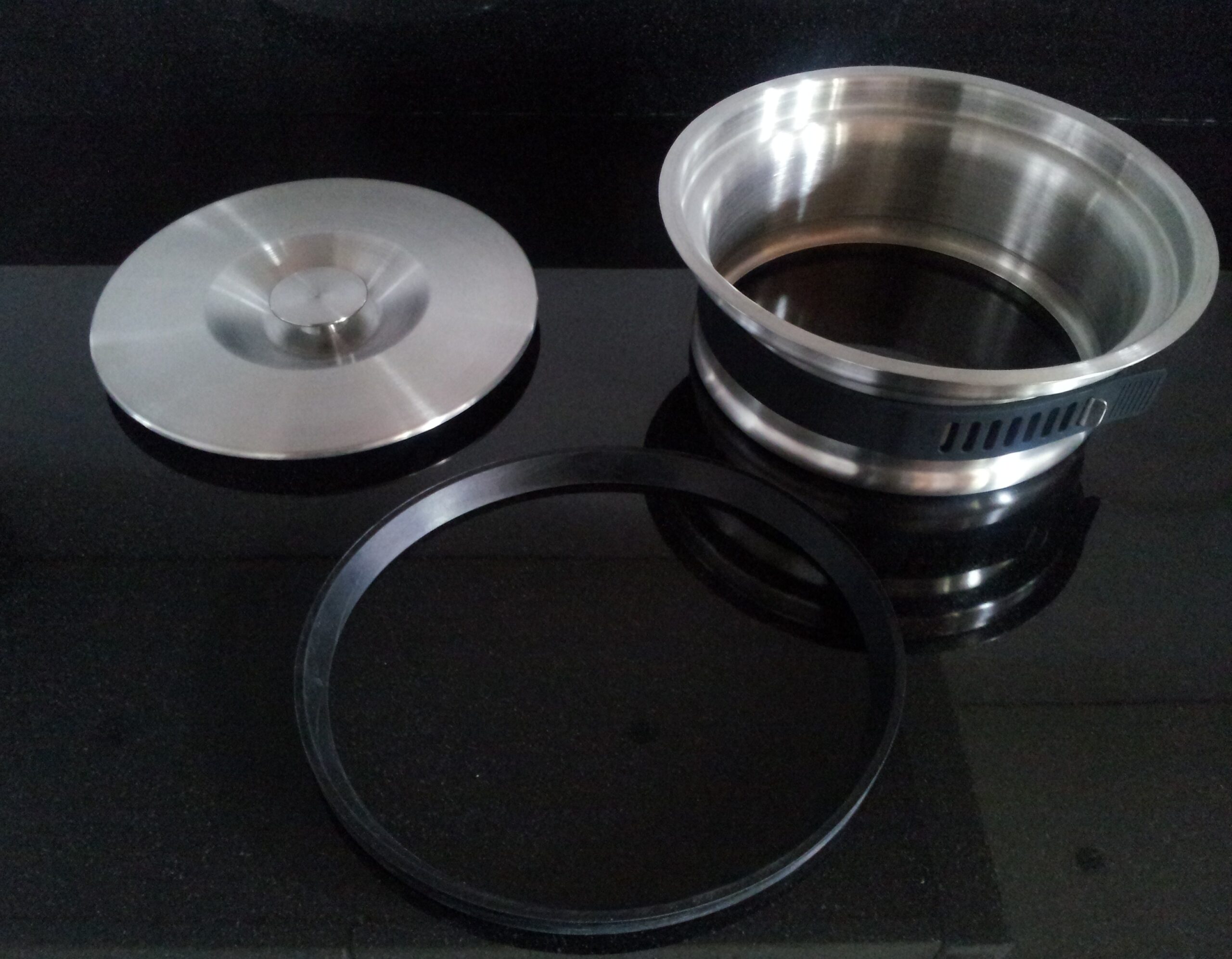 vide déchet inox encastrable pour plan de travail pour sac 30 litres – Image 6