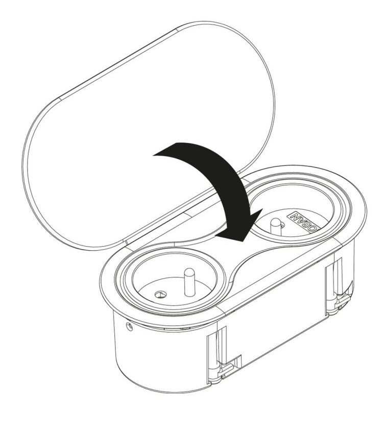 Bloc 2 prises INFINI avec Clapet aspect cuir – Image 6