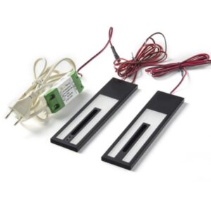 Kit 2 ou 3 profils Led ONE en aluminium 3,8W - Noir, Kit 2 spots + convertisseur