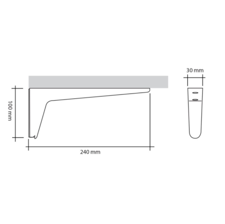 Support étagère murale profonde – Image 11