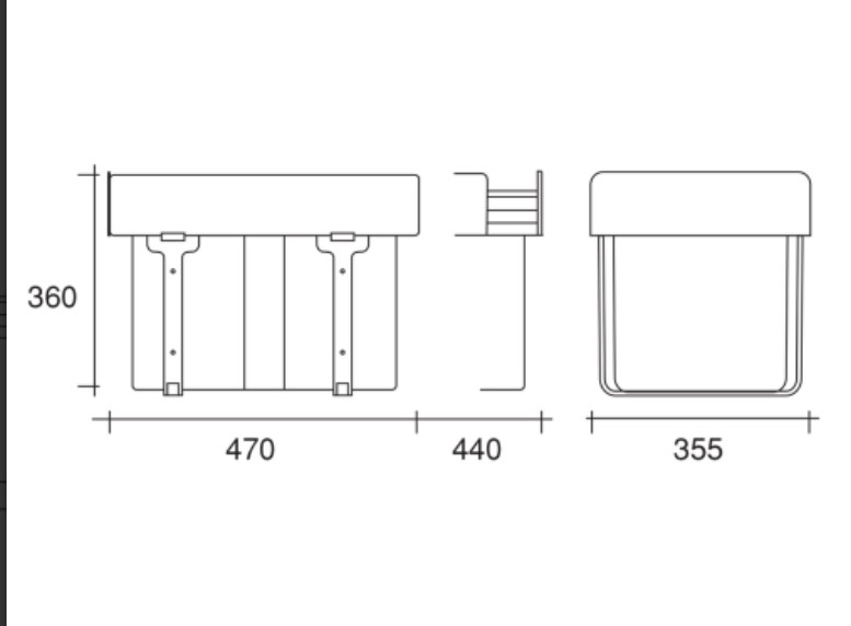 Poubelle tri sélectif 2 bacs 16 litres – Image 6