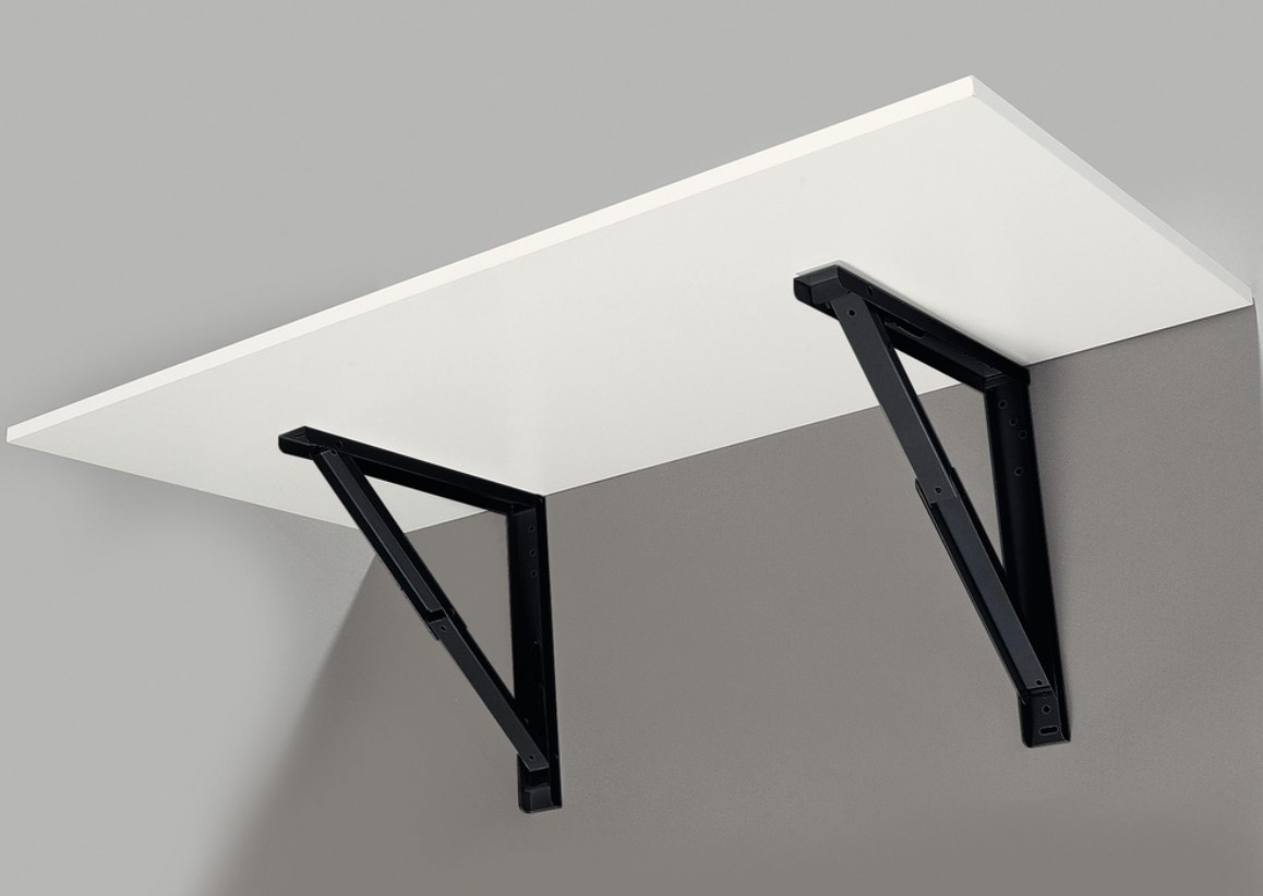 Support de Table Rabattable plateau de 41 à 55cm de profondeur – Image 2