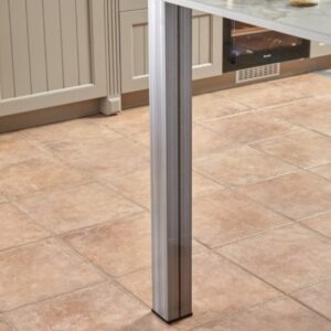 PIED de SNACK CARRE 80mm en Acier