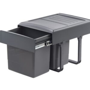 Poubelle 2 Bacs de 15 L "Soft Closing"