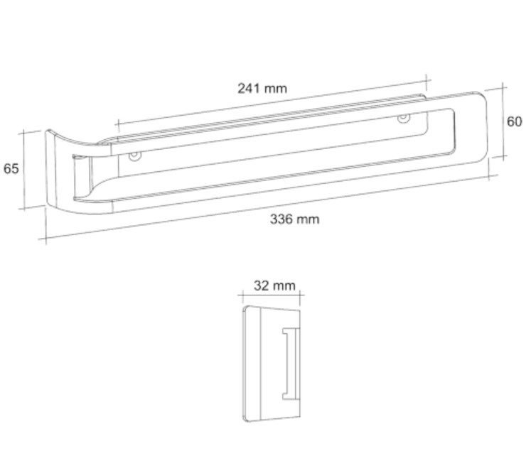 Porte Torchons Fixe en acier – Image 4