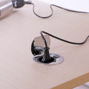 Bloc 1 prise sans USB inox MSA 028IB