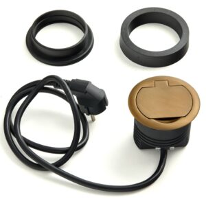 bloc prise usb affleurant ring finition cuivre mat MSA 024CU