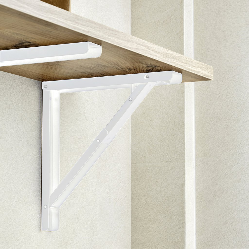 support de table rabattable blanc mat