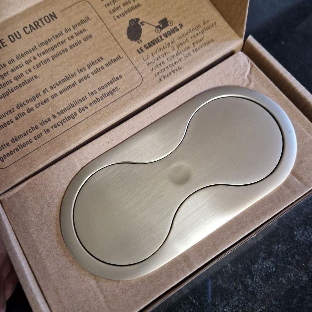 Bloc 2 prises à encastrer affleurant EIGHT OR – Image 2