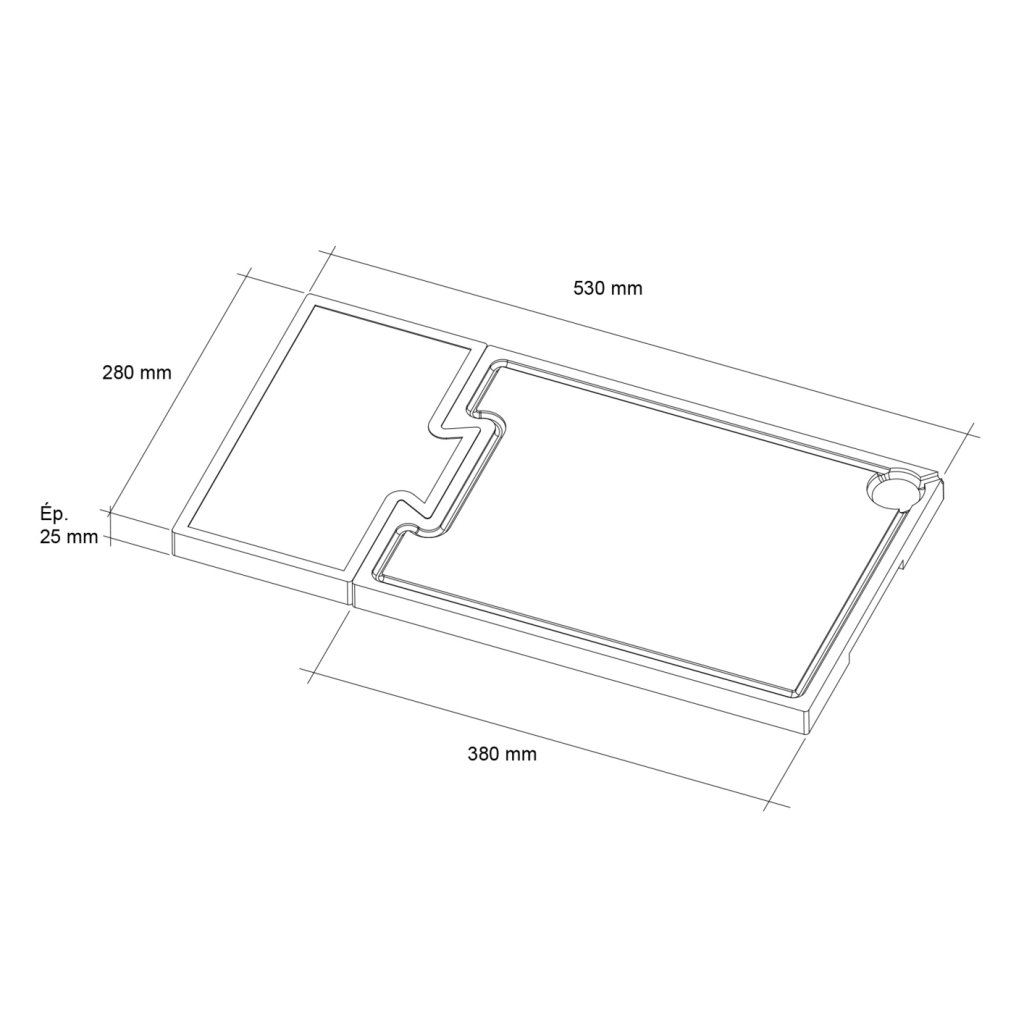 Planche à découper en Hêtre et Noyer 3 en 1 PUZZLE – Image 4