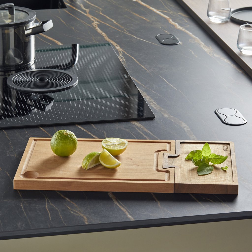 Planche à découper en Hêtre et Noyer 3 en 1 PUZZLE – Image 5