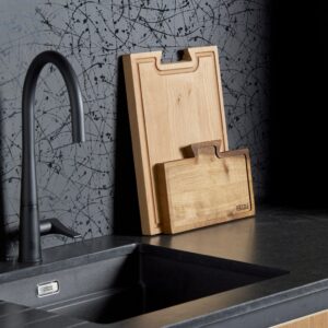 Planche à découper en Hêtre et Noyer 3 en 1 PUZZLE